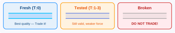 ภาพที่ 5: สถานะ 3 ระดับ — Fresh, Tested, Broken